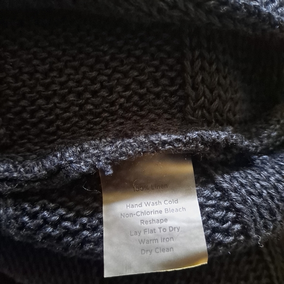 Talbots Linen Cable Knit Boat Neck Sleeveless Top - Picture 9 of 10